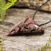 NZ Cinnabar XSmall Niho Taniwha Tooth Pendant (AK271)