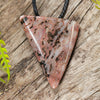 NZ Cinnabar XSmall Niho Taniwha Tooth Pendant (AK271)