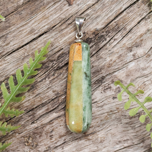 Pounamu Mosaic Small Roimata Pendant
