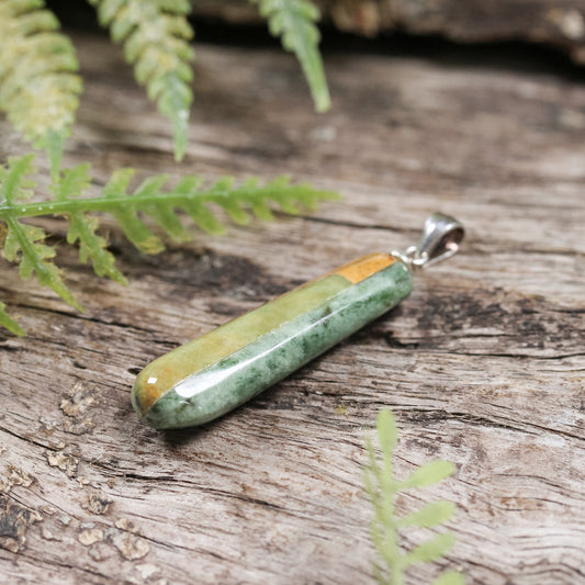 Pounamu Mosaic Small Roimata Pendant