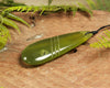 NZ Greenstone Large Roimata Pendant (BE668) Tangiwai Pounamu