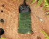 NZ Greenstone Medium Toki Pendant (BK386) Hapopo Pounamu