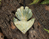 NZ Greenstone Piwakawaka Fantail Pendant (BK640) Flower Jade Pounamu