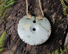 NZ Greenstone Large Kōuma Breastplate Pendant (BK658) Inanga Pounamu