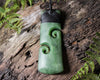 NZ Greenstone XLarge Toki with Koru Pendant (BK992) Hapopo Pounamu