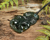 NZ Greenstone Medium Hei Tiki Pendant (BM065) Tangiwai Pounamu