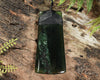 NZ Greenstone Large Toki Pendant (BM105) Tangiwai Pounamu