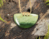 NZ Greenstone Small Kōuma Breastplate Pendant (BM319) Hapopo Pounamu