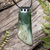 NZ Greenstone Medium Toki Pendant Hapopo Pounamu