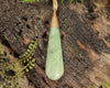 NZ Greenstone Medium Roimata Pendant (BM513) Flower Jade Pounamu
