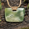 NZ Greenstone XSmall Kōuma Breastplate Pendant (BM678) Hapopo Pounamu
