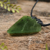 NZ Greenstone XSmall Niho Taniwha Tooth Pendant (BM679) Hapopo Pounamu