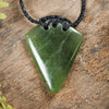 NZ Greenstone XSmall Niho Taniwha Tooth Pendant (BM679) Hapopo Pounamu