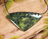 NZ Serpentine XLarge Kōuma Breastplate Pendant (BM709) Douglas Creek Pounamu