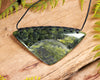 NZ Serpentine XLarge Kōuma Breastplate Pendant (BM709) Douglas Creek Pounamu