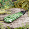 NZ Greenstone Large Roimata Pendant Flower Jade Pounamu