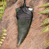 Rimu Pounamu Taniwha Tooth pendant - NZ Greenstone