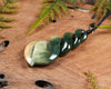 NZ Greenstone Large Twist Pendant (BM933) Flower Jade Pounamu
