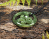 NZ Greenstone Medium Koru Pendant (BN662) Hapopo Pounamu