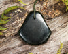 NZ Greenstone Large Freeform Pendant (BP191) Kawakawa Pounamu