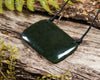 NZ Greenstone Medium Freeform Shield or Breastplate Pendant (BP194) Kawakawa Pounamu