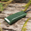 NZ Greenstone Small Toki Pendant (BT742) Hapopo Pounamu