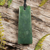 NZ Greenstone Small Toki Pendant (BT742) Hapopo Pounamu