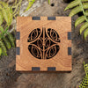 NZ Wood Small Square Decorative Box (BT601)