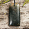 NZ Greenstone Medium Freeform Toki Pendant (BT635) Rimu Pounamu