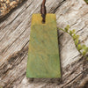 NZ Greenstone Small Freeform Toki Pendant (BT683) Flower Jade Pounamu