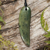 NZ Greenstone Medium Niho Taniwha Tooth Pendant (BT701) Rimu Pounamu