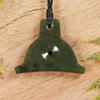 NZ Greenstone Shepard Dog Whistle Pendant (BT739) Rimu Pounamu