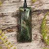 NZ Greenstone Small Toki Pendant (BT744) Rimu Pounamu