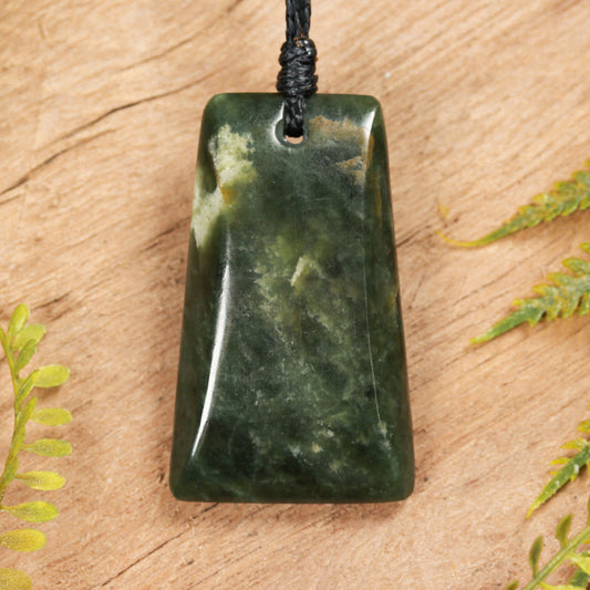 NZ Greenstone Small Toki Pendant (BT745) Rimu Pounamu