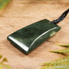 NZ Greenstone Small Toki Pendant (BT745) Rimu Pounamu