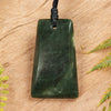 NZ Greenstone Small Toki Pendant (BT745) Rimu Pounamu