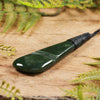NZ Greenstone Large Roimata Pendant (BT749) Kawakawa Pounamu