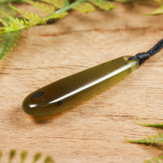 NZ Greenstone Medium Roimata Pendant (BT750) Tangiwai Pounamu