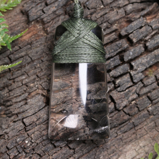 Clear Quartz Small Toki Pendant
