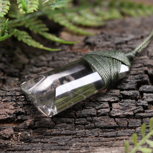 Clear Quartz Small Toki Pendant