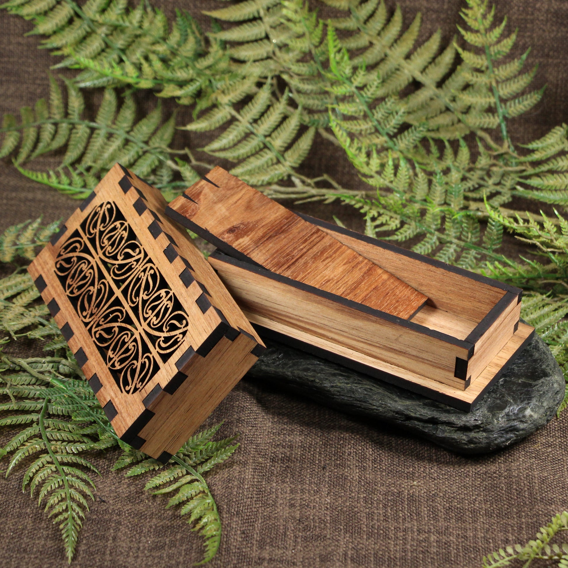 Spotted Gum Wood Small Rectangle Decorative Box