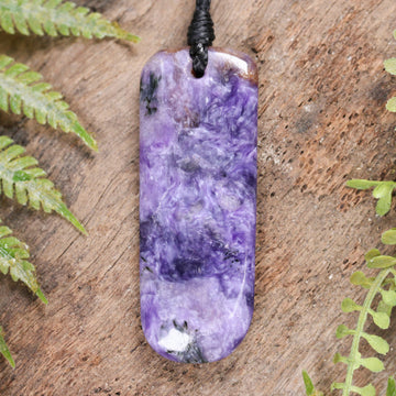 Charoite Small Freeform Pendant