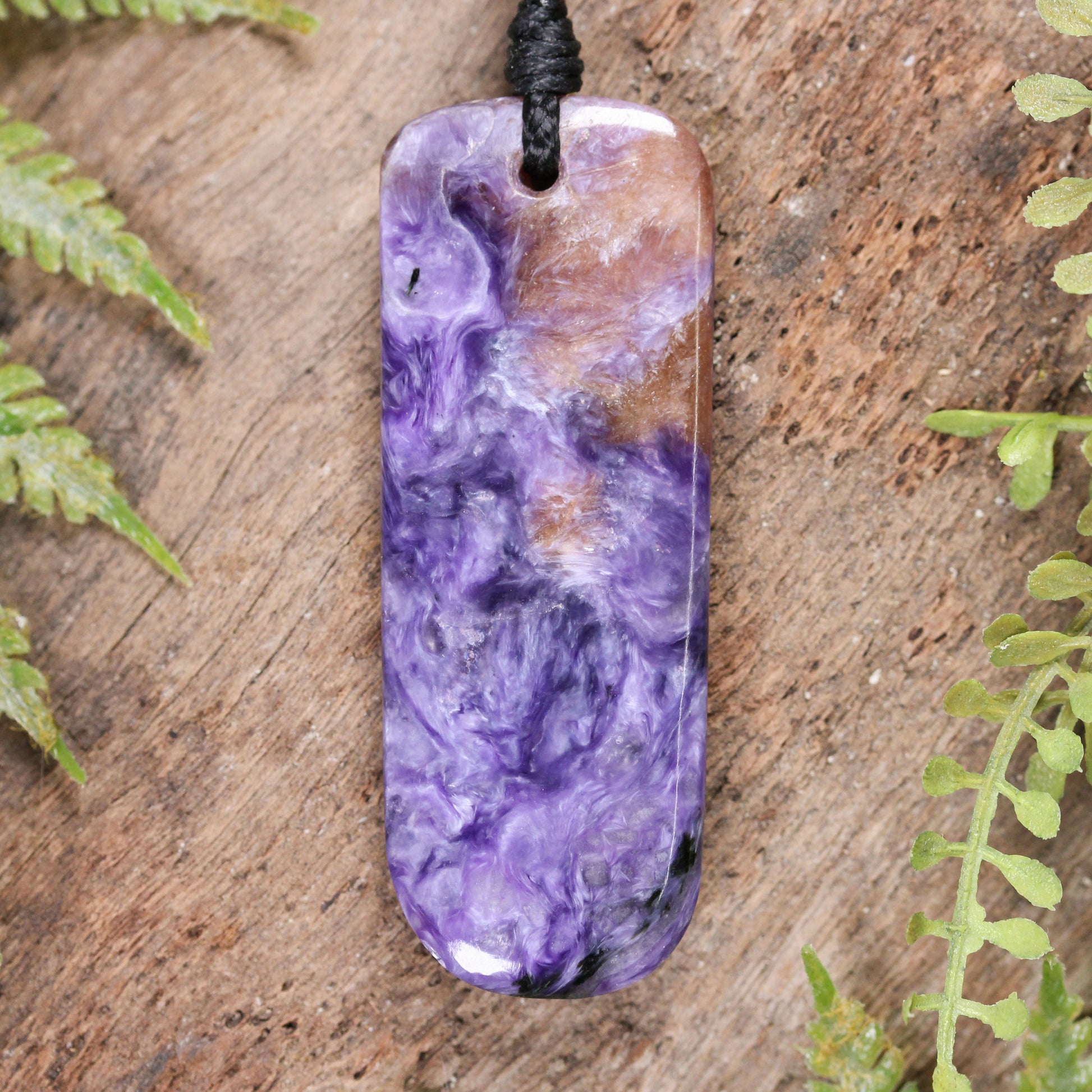 Charoite Small Freeform Pendant