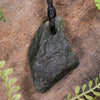 NZ Greenstone Small Freeform Pendant Kawakawa Pounamu