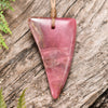 Rhodonite Small Niho Taniwha Tooth Pendant