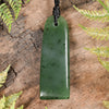 NZ Greenstone Small Freeform Toki Pendant Hapopo Pounamu