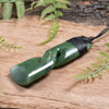 NZ Greenstone XLarge Toki Twist Pendant Hapopo Pounamu