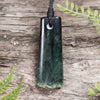 NZ Greenstone Small Toki Pendant Kawakawa Pounamu