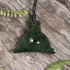 NZ Greenstone Shepard Dog Whistle Pendant Rimu Pounamu