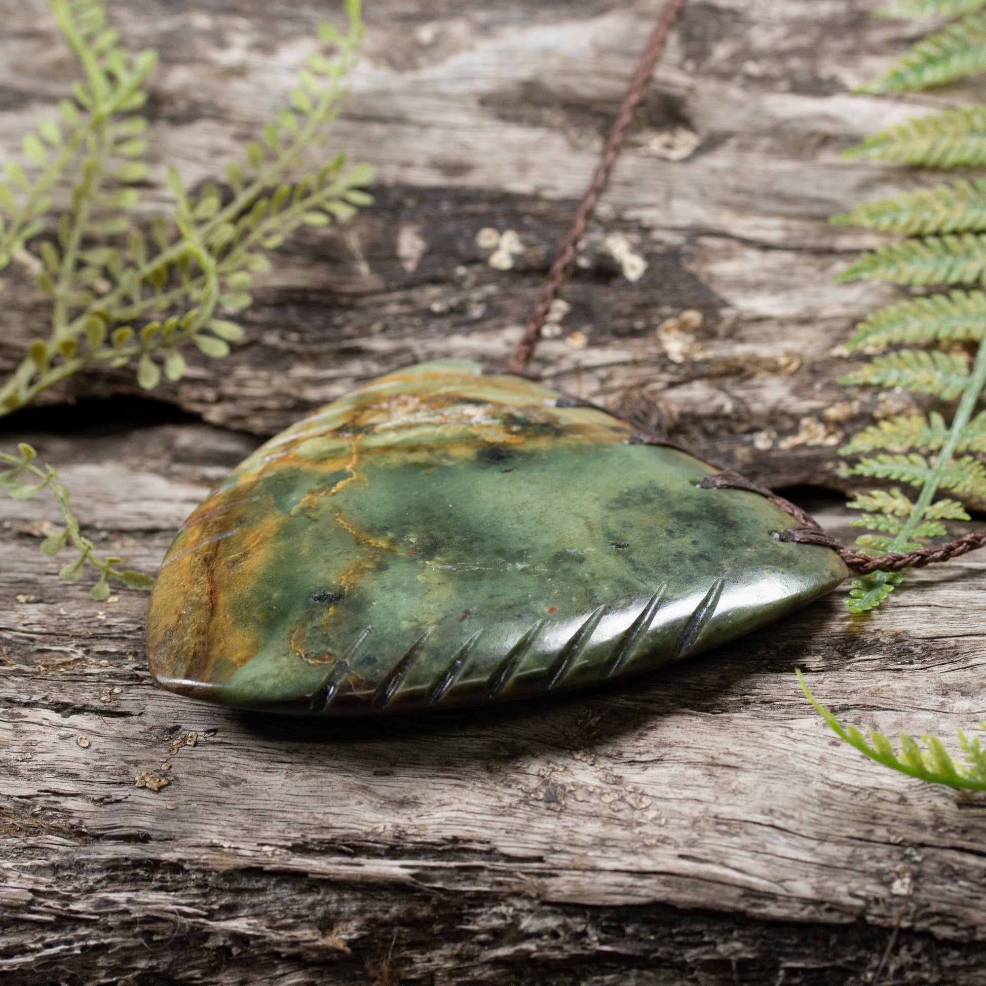 NZ Greenstone XLarge Kōuma Breastplate Pendant Flower Jade Pounamu